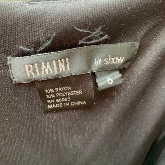 Rimini by Shaw black evening gown size 6 NWT - Picture 12 of 16